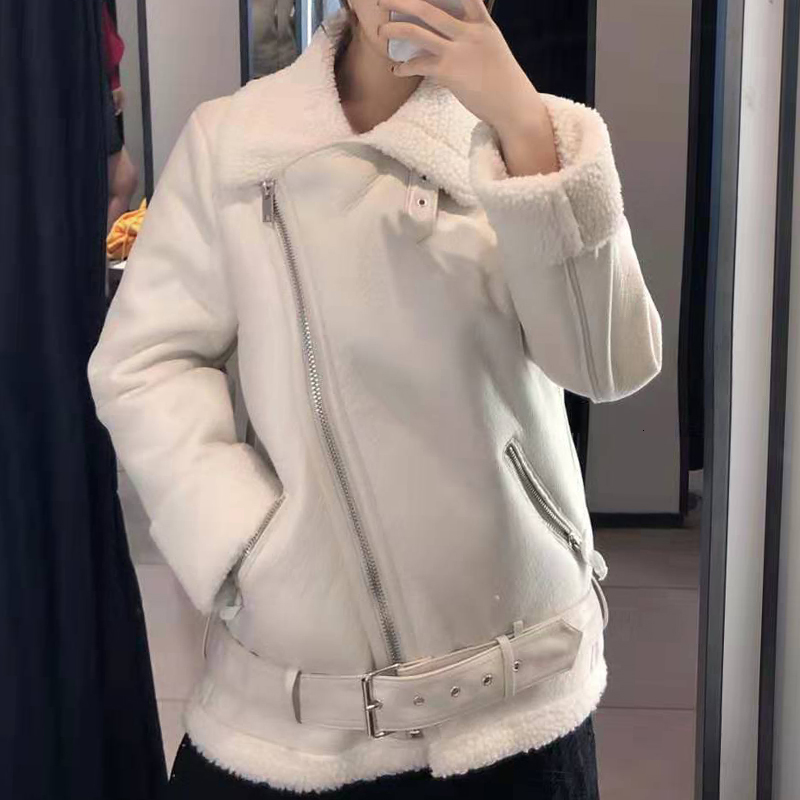 Winter Thin Strips of Plutonium Leather Jacket Women's Hot Wool Jackets Outwear E0e3, Beige
Winter Thin Strips of Plutonium Leather Jacket Women's Hot Wool Jackets Outwear E0e3, Beige