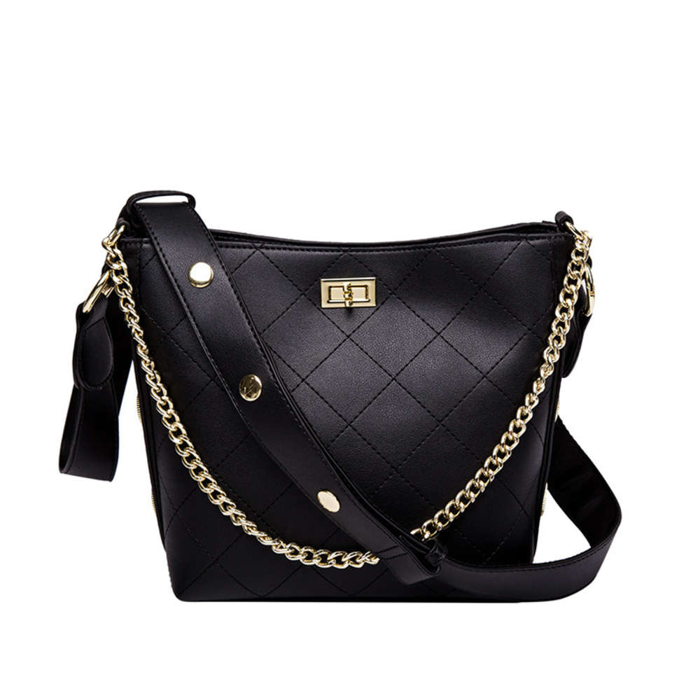Luxurys designers Lingge chain shoulder autumn and winter 2021 new fashion bucket high capacity lock women's bag, Black diamond
Luxurys designers Lingge chain shoulder autumn and winter 2021 new fashion bucket high capacity lock women's bag, Black diamond