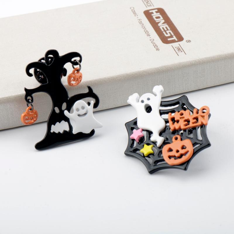 Pins, Brooches Funny Halloween All Saints' Day Ghost Spider Web Pumpkin Star Enamel Metal Badges Lapel Pins For Kids Children Gift
Pins, Brooches Funny Halloween All Saints' Day Ghost Spider Web Pumpkin Star Enamel Metal Badges Lapel Pins For Kids Children Gift