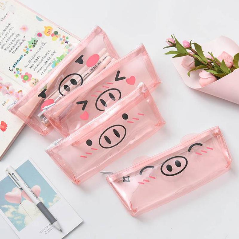1 Pcs Kawaii Animal Pink Transparent Pig Pencil Case for Girls PVC Large Capacity Pencil Bags Stationery Pen Pouch Escolar Gifts
1 Pcs Kawaii Animal Pink Transparent Pig Pencil Case for Girls PVC Large Capacity Pencil Bags Stationery Pen Pouch Escolar Gifts