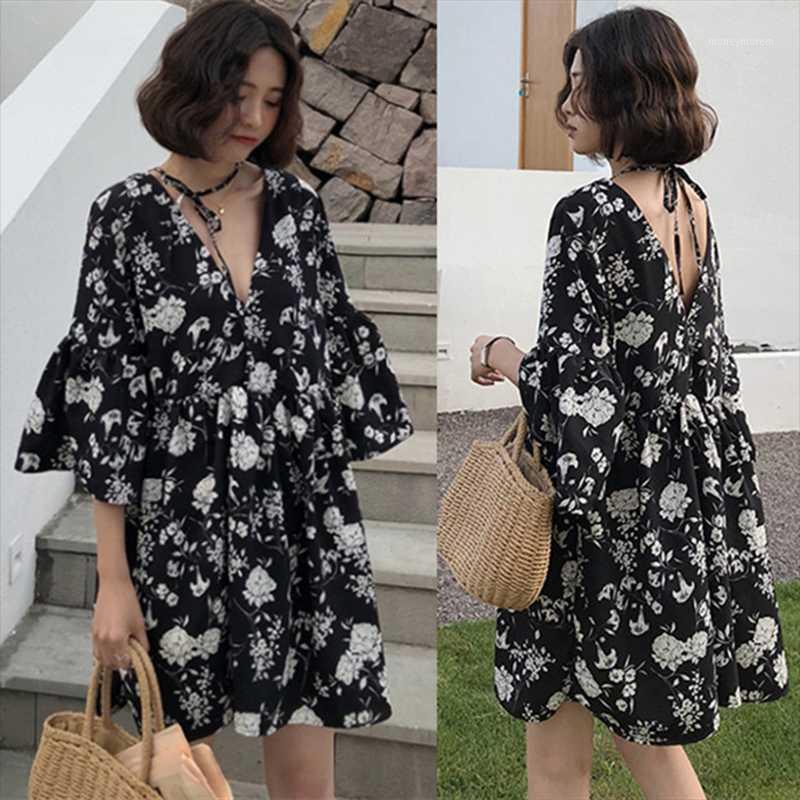 Plus Size 4XL Print Dress Summer Clothings Cute Floral 2020 New Style Slim V-neck Blackless Vestidos A-line Female Dress1, White
Plus Size 4XL Print Dress Summer Clothings Cute Floral 2020 New Style Slim V-neck Blackless Vestidos A-line Female Dress1, White