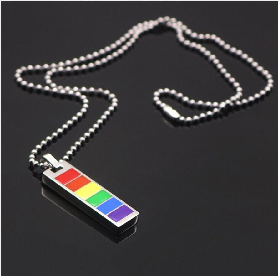 New arrival Rainbow rectangular 7 color necklace female tide net red simple temperament couple ins hip hop men chain accessories pendant
New arrival Rainbow rectangular 7 color necklace female tide net red simple temperament couple ins hip hop men chain accessories pendant