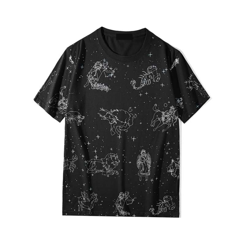 2021 Mmj Spring and Summer New Diamond Space 12 Constellation Short Sleeve Cotton Round Neck Trend T-shirt Nlr6, Black
2021 Mmj Spring and Summer New Diamond Space 12 Constellation Short Sleeve Cotton Round Neck Trend T-shirt Nlr6, Black