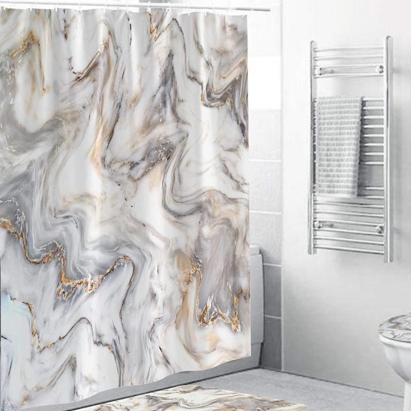 Art Marble Print Shower Curtain Modern Bathroom Washroom Decor Thick Bathtub Cover Mat Pad Waterproof Moldproof Bath Curtain
Art Marble Print Shower Curtain Modern Bathroom Washroom Decor Thick Bathtub Cover Mat Pad Waterproof Moldproof Bath Curtain