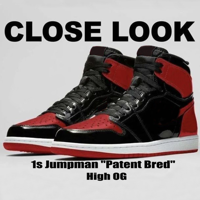 Jumpman 1 1s Basketball Shoes High OG Patent Bred Men Sneakers Lacquered Women UNC Trainers, Grey green 36-45
Jumpman 1 1s Basketball Shoes High OG Patent Bred Men Sneakers Lacquered Women UNC Trainers, Grey green 36-45