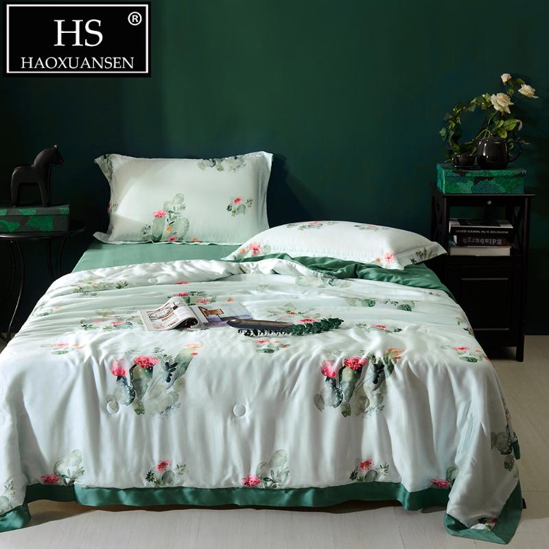 Luxury Cactus Pattern Summer Thin Quilt 100% Lyocell Tencel 100S Fabric Comforter Queen Size Adult Quilted Bedspread, Color 1
Luxury Cactus Pattern Summer Thin Quilt 100% Lyocell Tencel 100S Fabric Comforter Queen Size Adult Quilted Bedspread, Color 1