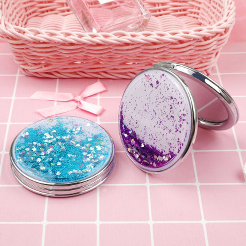 Portable Double-Sided Folding Cosmetic Mirror Female Gifts with Flowing Sparkling Sand Mini Makeup Mirror Compact Pocket Mirrors
Portable Double-Sided Folding Cosmetic Mirror Female Gifts with Flowing Sparkling Sand Mini Makeup Mirror Compact Pocket Mirrors