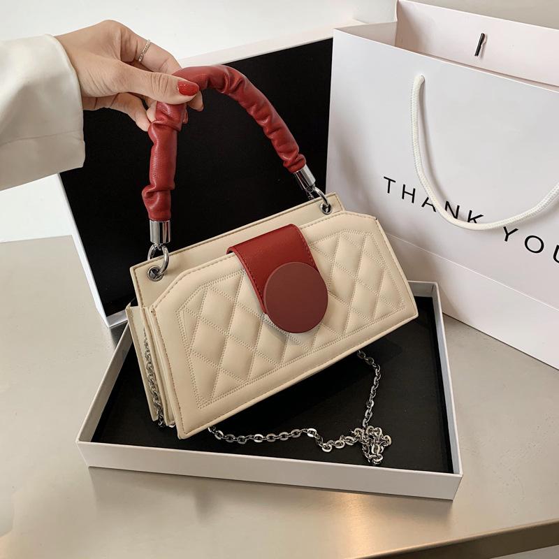 Original Design Winter PU Rhombic Chain Handbags For Women 2021 New Fashion Versatile One Shoulder Messenger Bag, Beige
Original Design Winter PU Rhombic Chain Handbags For Women 2021 New Fashion Versatile One Shoulder Messenger Bag, Beige