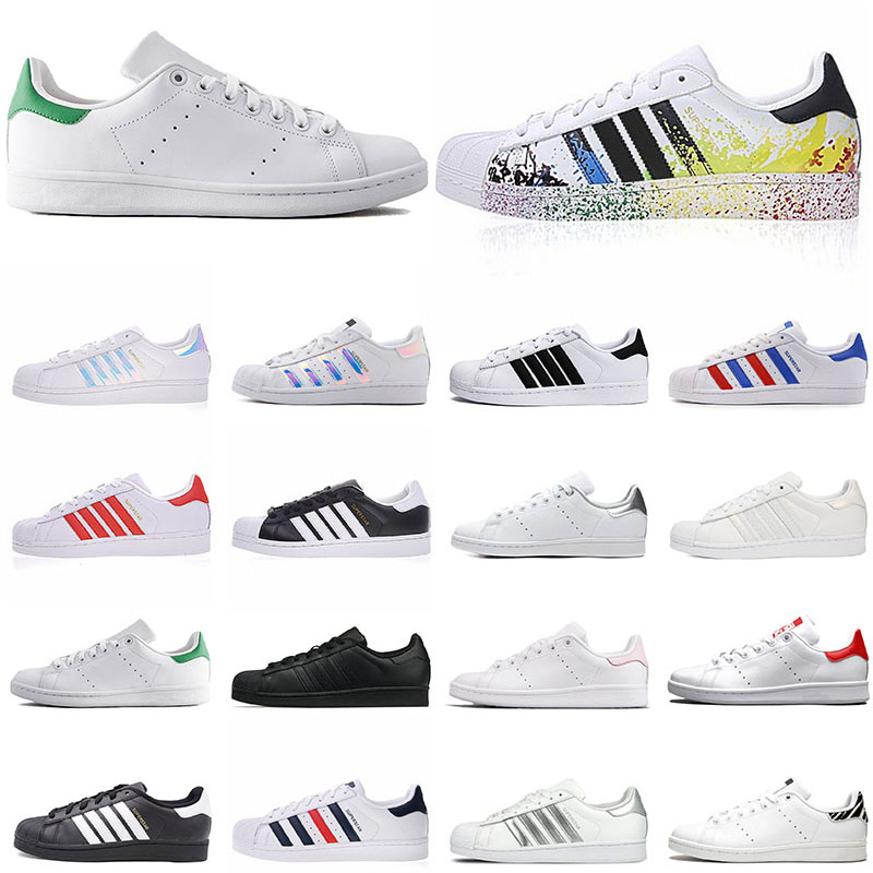 Newest stan smith superstar men women flat sneakers green triple black white navy red rainbow fashion super star casual walking leather shoe
Newest stan smith superstar men women flat sneakers green triple black white navy red rainbow fashion super star casual walking leather shoe