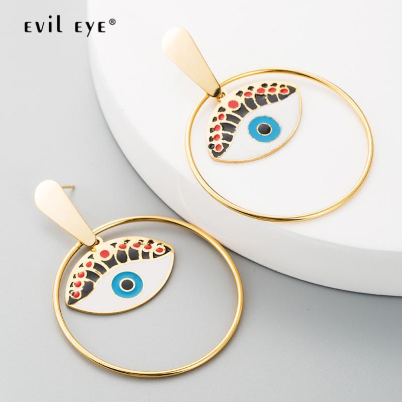 EVIL EYE Big Ring Drop Earrings Gold Color Stainless Steel Turkish Eye Charm Dangle Earrings Jewelry Gifts for Women Girls LE3571
EVIL EYE Big Ring Drop Earrings Gold Color Stainless Steel Turkish Eye Charm Dangle Earrings Jewelry Gifts for Women Girls LE3571
