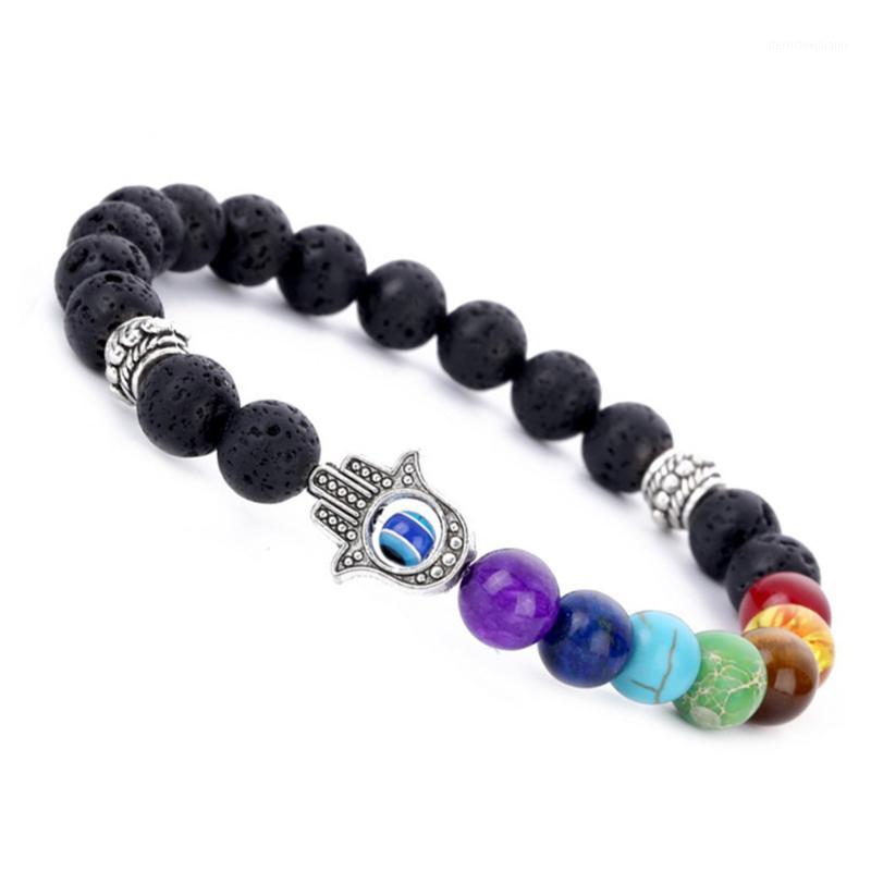Beaded, Strands Hand Of Fatima Hamsa Bracelet Mala Black Lava Stone Evil Eye Amulet Bracelets For Men Women1
Beaded, Strands Hand Of Fatima Hamsa Bracelet Mala Black Lava Stone Evil Eye Amulet Bracelets For Men Women1