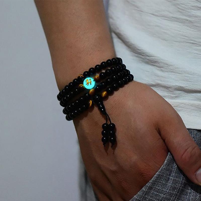 New Arrival Dragon Black Buddha Beads Bangles & Bracelets Handmade Jewelry Ethnic Glowing in the Dark Bracelet for Women Men
New Arrival Dragon Black Buddha Beads Bangles & Bracelets Handmade Jewelry Ethnic Glowing in the Dark Bracelet for Women Men