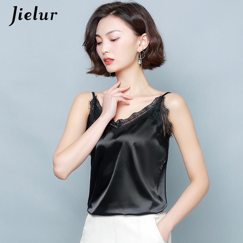 V-neck Lace Tank Top Patchwork Black Camis Backless Sexy Femme Basic Chic Women Tops Solid Color Summer Vest Camisole
V-neck Lace Tank Top Patchwork Black Camis Backless Sexy Femme Basic Chic Women Tops Solid Color Summer Vest Camisole