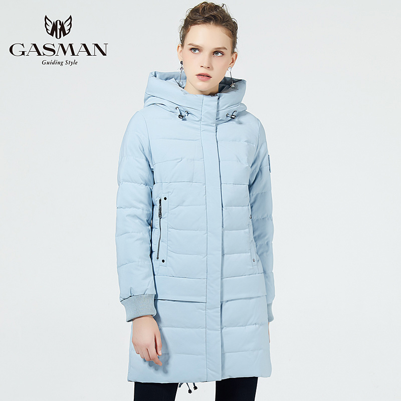 GASMAN Long Coat Jacket Down Winter Coat Women Hooded Warm Parka Coat High Quality Female Winter Windproof Jacket 1820 201019