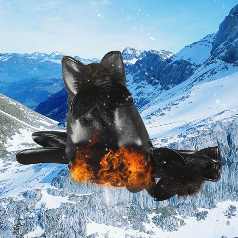 Fashion Women Imitation Leather Gloves Autumn Winter Bow Warm Mittens Full Finger Mittens Women Outdoor Sport Female Gloves Scre
Fashion Women Imitation Leather Gloves Autumn Winter Bow Warm Mittens Full Finger Mittens Women Outdoor Sport Female Gloves Scre