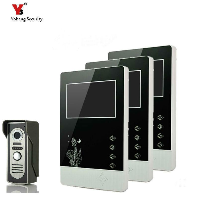 Yobang Security 4.3 Inches HD Doorbell Camera Video Intercom Door Phone System Security Camera Intercom Door Bell With 3 Monitor
Yobang Security 4.3 Inches HD Doorbell Camera Video Intercom Door Phone System Security Camera Intercom Door Bell With 3 Monitor
