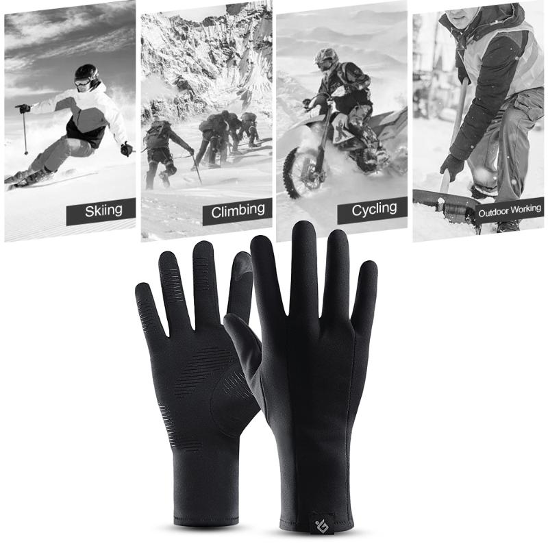 Cold-proof Unisex Winter Warm Gloves with Thin Polar Fleece Lining Sports Gloves Men Women Touchscreen Windproof, Black
Cold-proof Unisex Winter Warm Gloves with Thin Polar Fleece Lining Sports Gloves Men Women Touchscreen Windproof, Black
