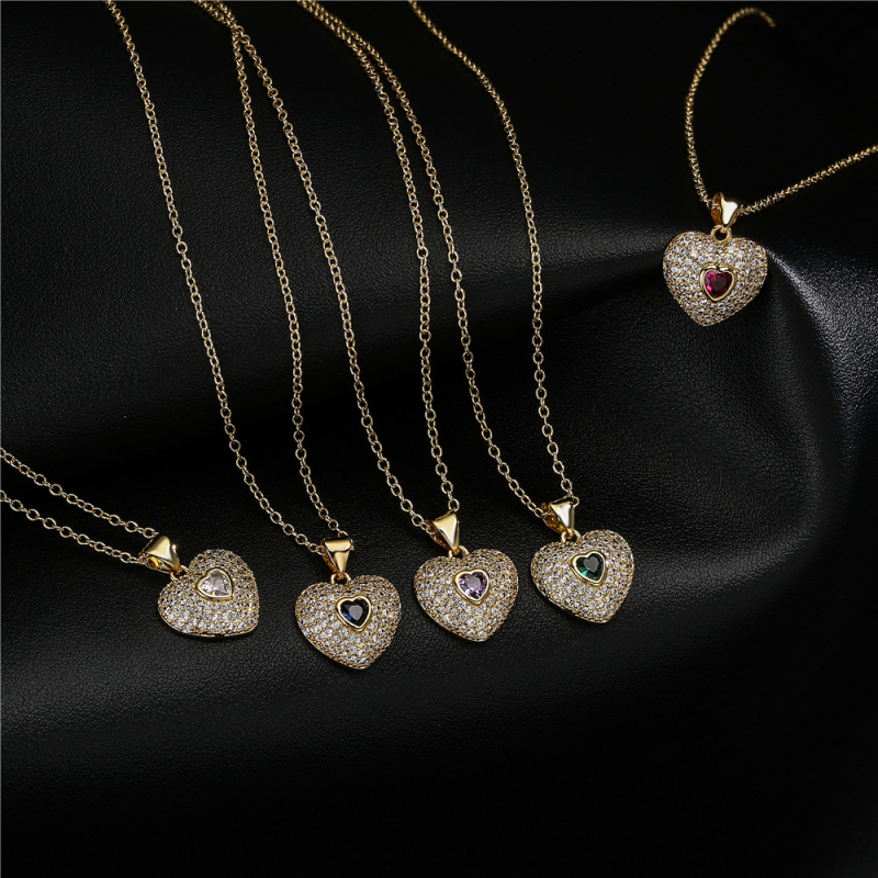 America Europe Popular High Quality AAA Zirconia Heart Pendant Necklace Jewelry for Women
America Europe Popular High Quality AAA Zirconia Heart Pendant Necklace Jewelry for Women