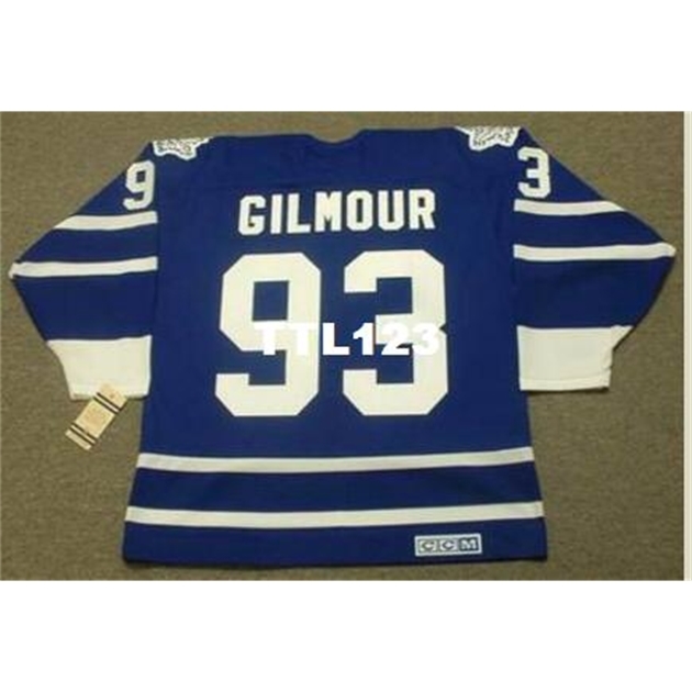 Mens #93 DOUG GILMOUR Toronto Maple Leafs 1995 CCM Vintage RETRO Home Hockey Jersey or custom any name or number retro Jersey, Black
Mens #93 DOUG GILMOUR Toronto Maple Leafs 1995 CCM Vintage RETRO Home Hockey Jersey or custom any name or number retro Jersey, Black