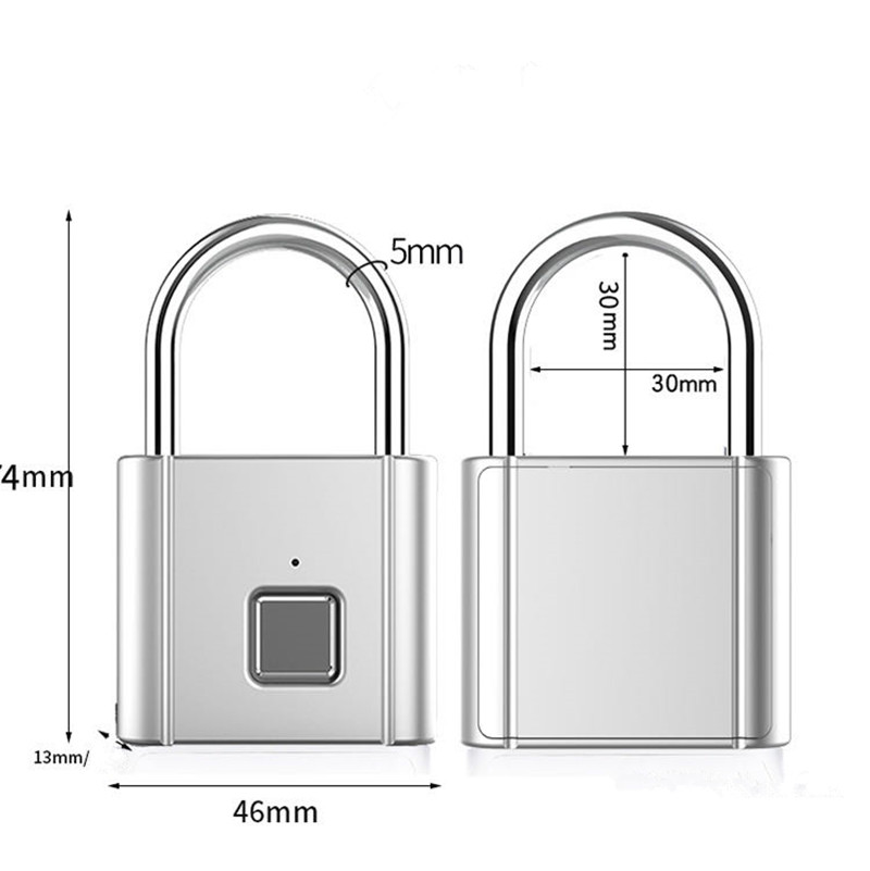 New Fingerprint Lock Intelligent Keyless IP65 Dustproof Design AntiTheft Water Proof Door Lock Bad In Drop Shpping