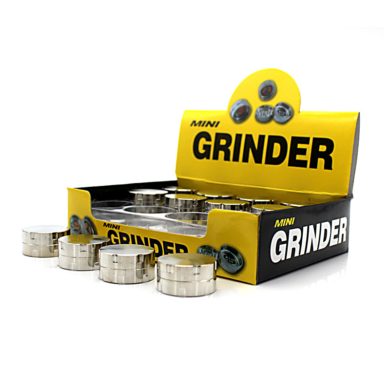 3X1.5cm Mini Herb Grinder Smoking Accessories 3 Layers Aluminium Alloy Metal Tobacco Grinders