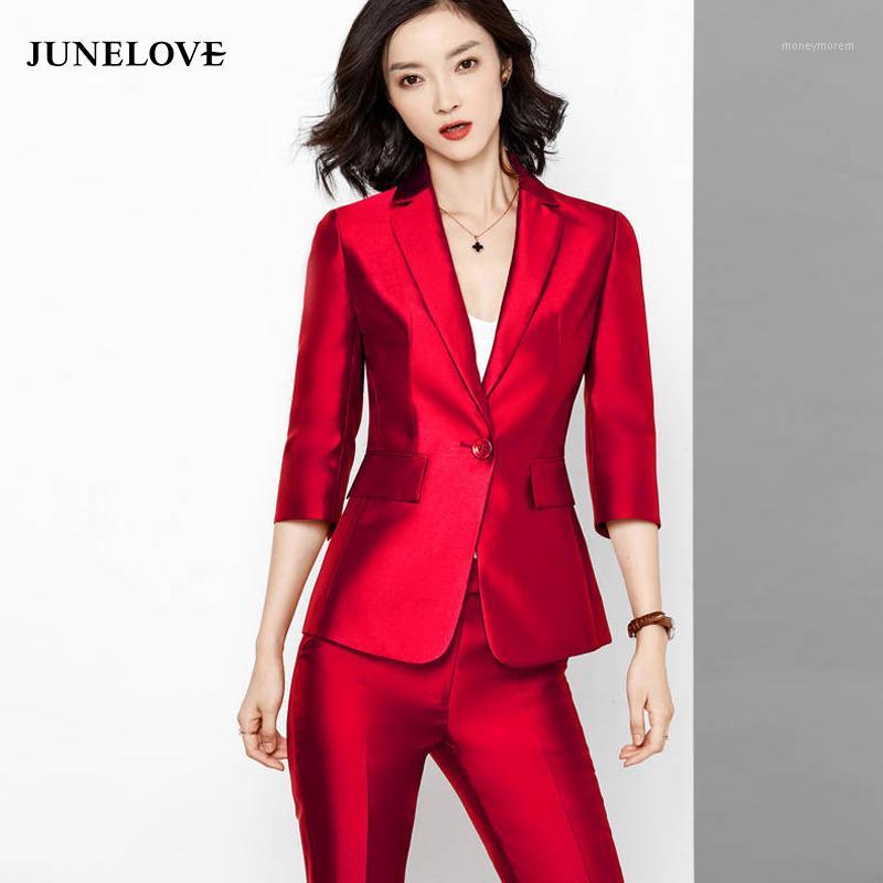 JuneLove 2020 Spring Women Solid Single Breasted Blazer Suit Office Lady Notched Female Outerwear Elegant Business Suits Sets1, Black
JuneLove 2020 Spring Women Solid Single Breasted Blazer Suit Office Lady Notched Female Outerwear Elegant Business Suits Sets1, Black