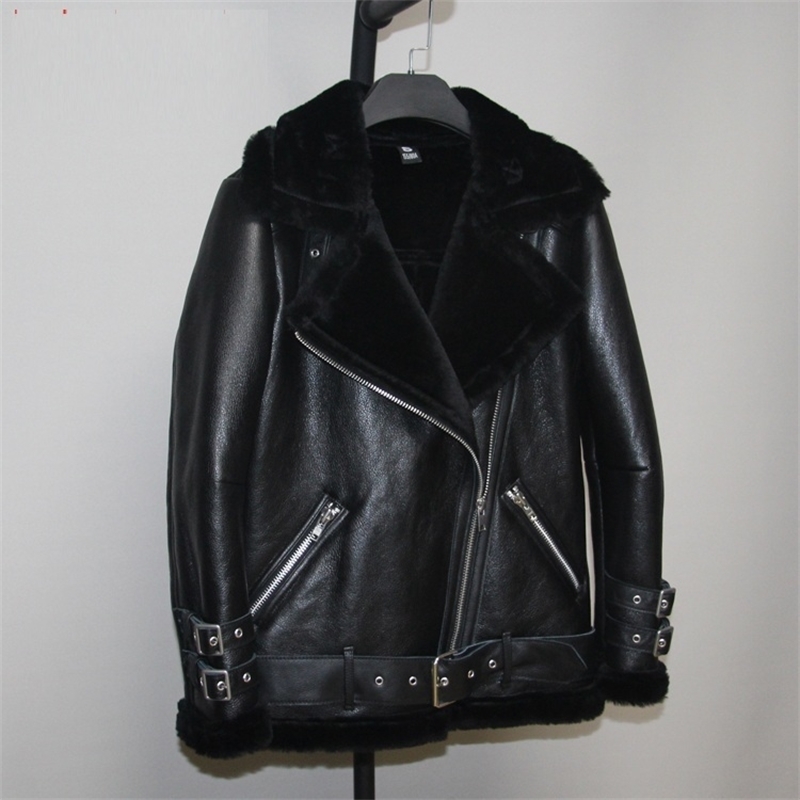 Free shipping,Women fashion Genuine leather jacket,winter warm fur coat.Rough sheepskin wool jackets,plus size sheep shearling 201030