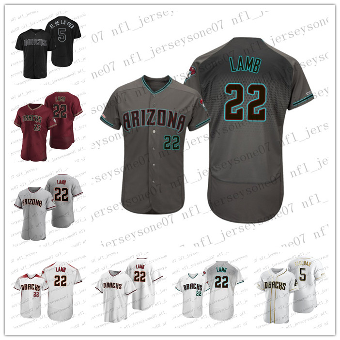 2020 Custom Men womens youth Arizona Diamondbacks 22 Jake Lamb 5 Eduardo Escobar red White black Authentic Road Jersey
2020 Custom Men womens youth Arizona Diamondbacks 22 Jake Lamb 5 Eduardo Escobar red White black Authentic Road Jersey