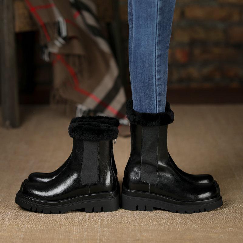 Genuine Leather Women Snow Boots Winter Warm Women Ankle Boots High Heel Platform Femal Shoes Black Big Size 33-43, Duan
Genuine Leather Women Snow Boots Winter Warm Women Ankle Boots High Heel Platform Femal Shoes Black Big Size 33-43, Duan