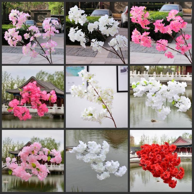 Artificial Cherry Flowers DIY Silk Fake Flower Blossom Floral Wedding Bouquet Home Decor Bouquet Flores Mariage Fake Flower, Style 2
Artificial Cherry Flowers DIY Silk Fake Flower Blossom Floral Wedding Bouquet Home Decor Bouquet Flores Mariage Fake Flower, Style 2