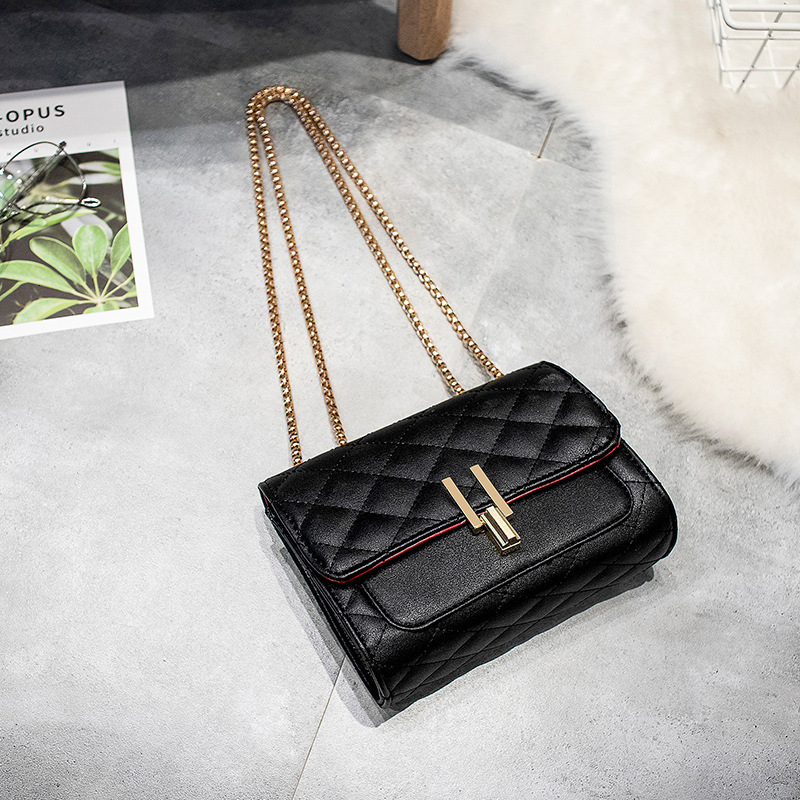 Handbag 2021 Women's Bag Trend Lingge Chain Small Square Single Shoulder Messenger Pu 053