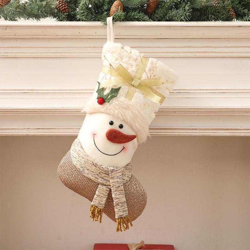 Nordic Style White Christmas 3D Santa Snowman Stocking Christmas Decorations Children Holiday Gift Sack MDJ998
Nordic Style White Christmas 3D Santa Snowman Stocking Christmas Decorations Children Holiday Gift Sack MDJ998