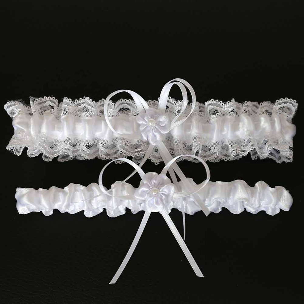 Elegant Dual Garter Belt Collection for Ladies - Chic Lace Design Suitable for Weddings and Events