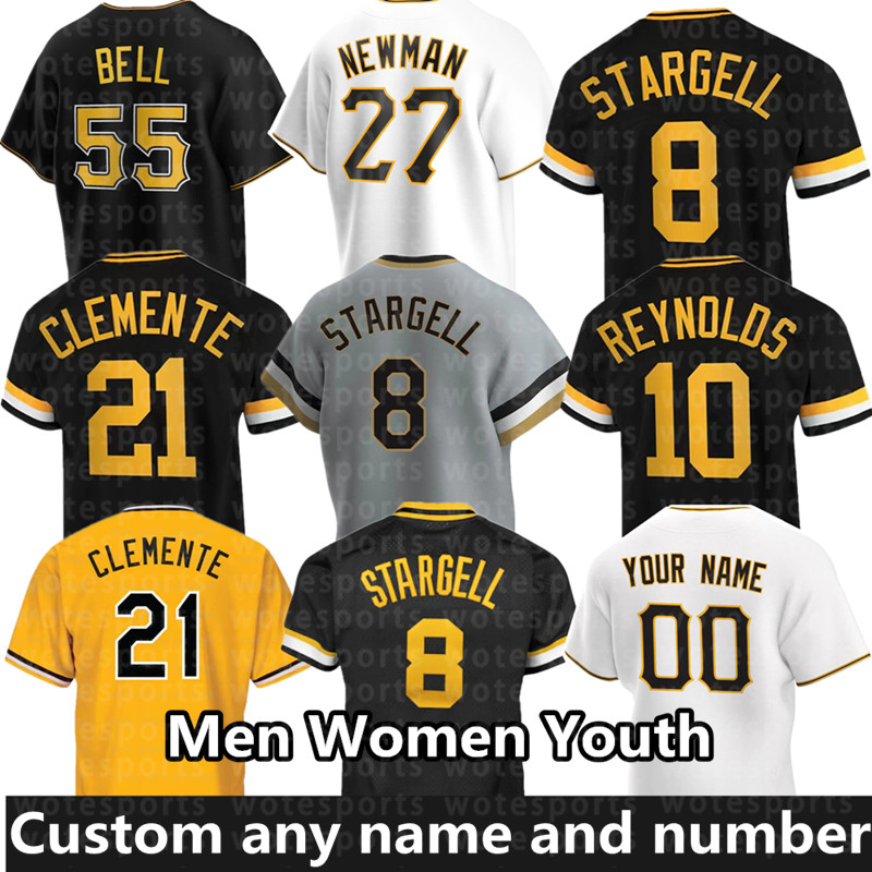 21 Roberto Clemente 8 Willie Stargell Baseball Jerseys Ke'Bryan Hayes Connor Joe Ji Man Choi Oneil Cruz Travis Swaggerty Carlos Santana Chris Owings Suwinski Jersey, Women's color 3
21 Roberto Clemente 8 Willie Stargell Baseball Jerseys Ke'Bryan Hayes Connor Joe Ji Man Choi Oneil Cruz Travis Swaggerty Carlos Santana Chris Owings Suwinski Jersey, Women's color 3