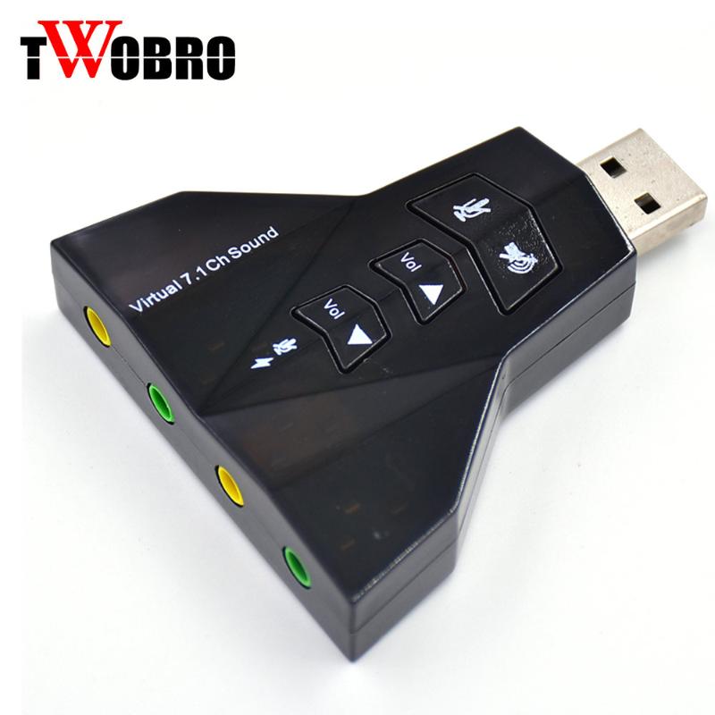 

3D External USB Audio Sound Card Adapter Virtual 7.1 Channel 3D Audio Headset 3.5mm For PC Laptop WinXP/78 Linux MacOS