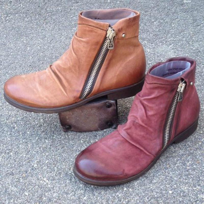 women ankle boots flats shoes woman vintage PU leather matin plus size warm flat shoe chaussures femme zapatos mujer sapatoD2259, Brown
women ankle boots flats shoes woman vintage PU leather matin plus size warm flat shoe chaussures femme zapatos mujer sapatoD2259, Brown