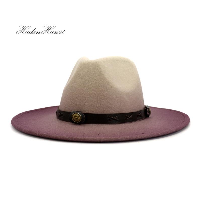 European American New Fashion Spray Paint Woolen Felt Fedora Jazz Panama Hat Wide Brim Women Men Hat, Green
European American New Fashion Spray Paint Woolen Felt Fedora Jazz Panama Hat Wide Brim Women Men Hat, Green