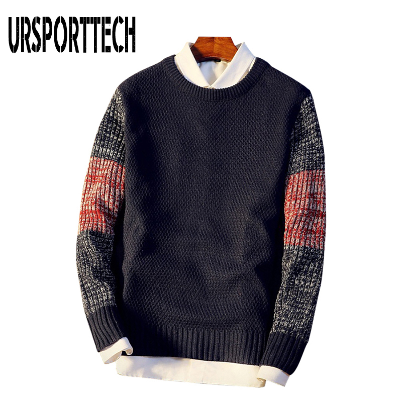Autumn Casual Men's Sweater O-Neck Striped Slim Fit Knitted Mens Sweaters Pullovers Knittwear Pullover Men Pull Homme M-XXL 201022