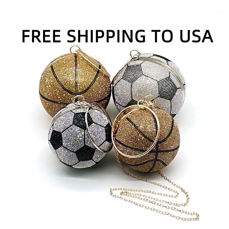 FREE SHIPPING TO USA Fashion women luxury funny purses handbag crystal diamonds basketball shoulder bag soccer cross bag1, Small soccer
FREE SHIPPING TO USA Fashion women luxury funny purses handbag crystal diamonds basketball shoulder bag soccer cross bag1, Small soccer
