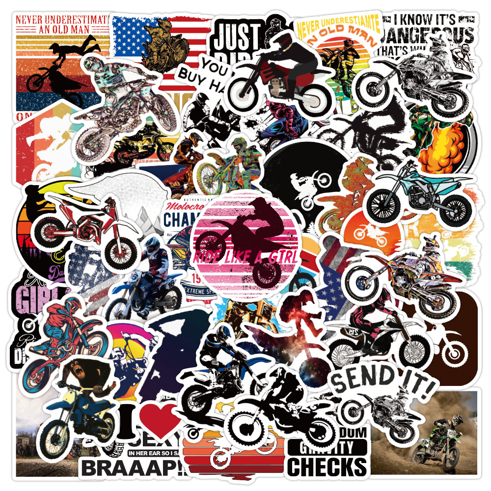 50PCS Mountain Motocross Motorcycle Graffiti Stickers Laptop Luggage Skateboard Car Waterproof Cool Sticker Decal
50PCS Mountain Motocross Motorcycle Graffiti Stickers Laptop Luggage Skateboard Car Waterproof Cool Sticker Decal