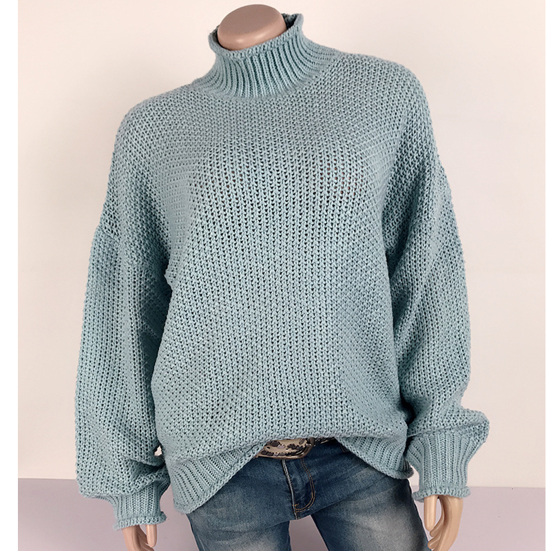 VITIANA Knitted Sweaters in Autumn and Winter of Women Casual Knit Sweater Female Long Sleeve Pullover Loose Tops 201221