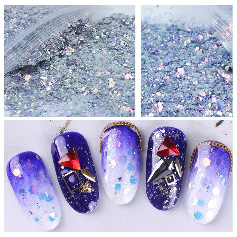 50g/Pack Ultra-thin Sparkling Nail Mermaid Glitter Sequins For UV Gel Nail Colorful Sequins Spangles Polish Manicure Mixed Tips
50g/Pack Ultra-thin Sparkling Nail Mermaid Glitter Sequins For UV Gel Nail Colorful Sequins Spangles Polish Manicure Mixed Tips