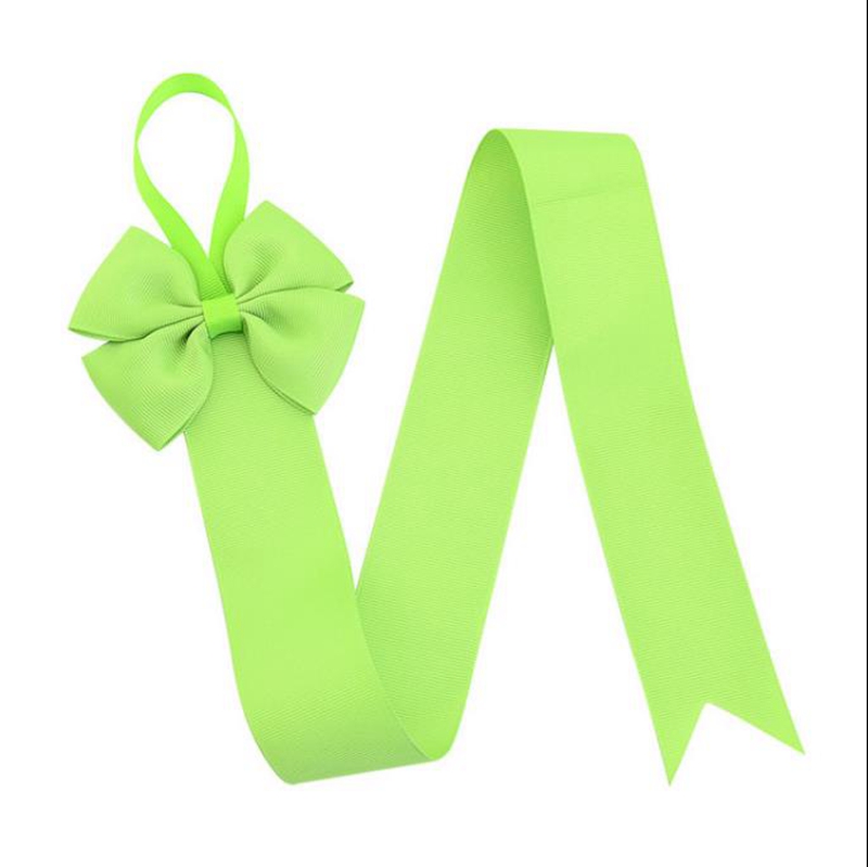 Hair Bow Holder Hairclip Barrette Storage Belt Solid Color Girl Barrette Holders Ribbon Bow Hair Band Kids Hair Accessories 12 Colors DW6386