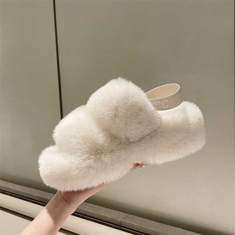 Winter Women Fur Slippers House Full Furry Shoes Fluffy Plush Platform Heel Slides Luxury Designer Casual Ladies 220111, Creamy-white
Winter Women Fur Slippers House Full Furry Shoes Fluffy Plush Platform Heel Slides Luxury Designer Casual Ladies 220111, Creamy-white