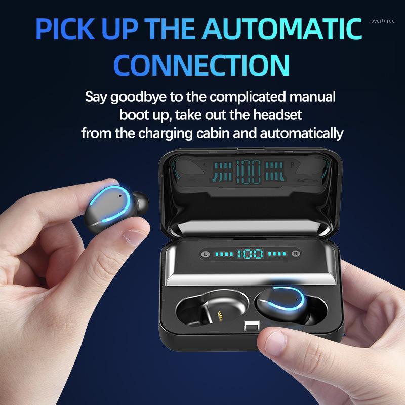 F9-5 Bluetooth 5.0 Fingerprint Touch Headset HiFI Stereo In-ear Wireless Headphones for Sports & Gaming1
F9-5 Bluetooth 5.0 Fingerprint Touch Headset HiFI Stereo In-ear Wireless Headphones for Sports & Gaming1