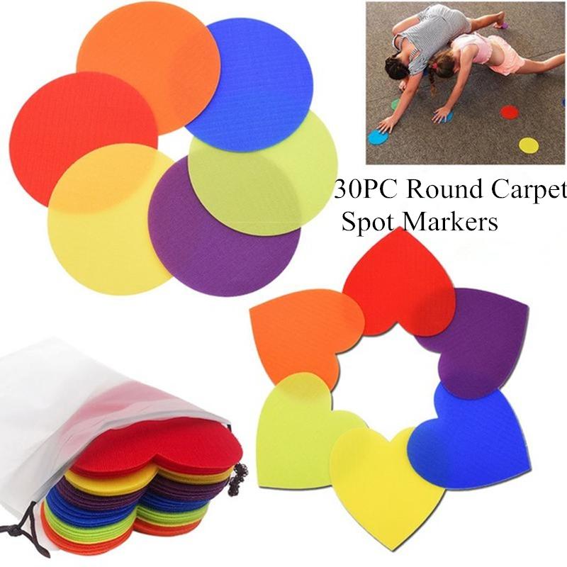 30PC Round Carpet Spot Marker For Teacher Early Educational Classroom Sit Spots Carpet Markers Toy Gift For Child Teaching Tool, 30 pcs
30PC Round Carpet Spot Marker For Teacher Early Educational Classroom Sit Spots Carpet Markers Toy Gift For Child Teaching Tool, 30 pcs