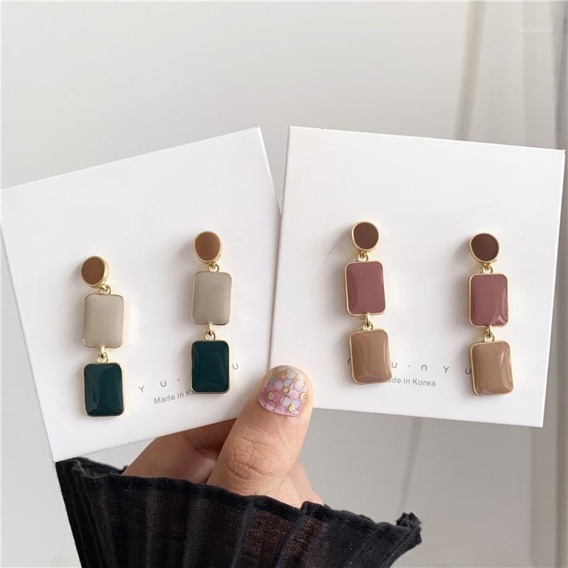 Elegant women fashion temperament drop glaze earring morandi color geometry stud earrings long earrings jewelry accessories1
Elegant women fashion temperament drop glaze earring morandi color geometry stud earrings long earrings jewelry accessories1