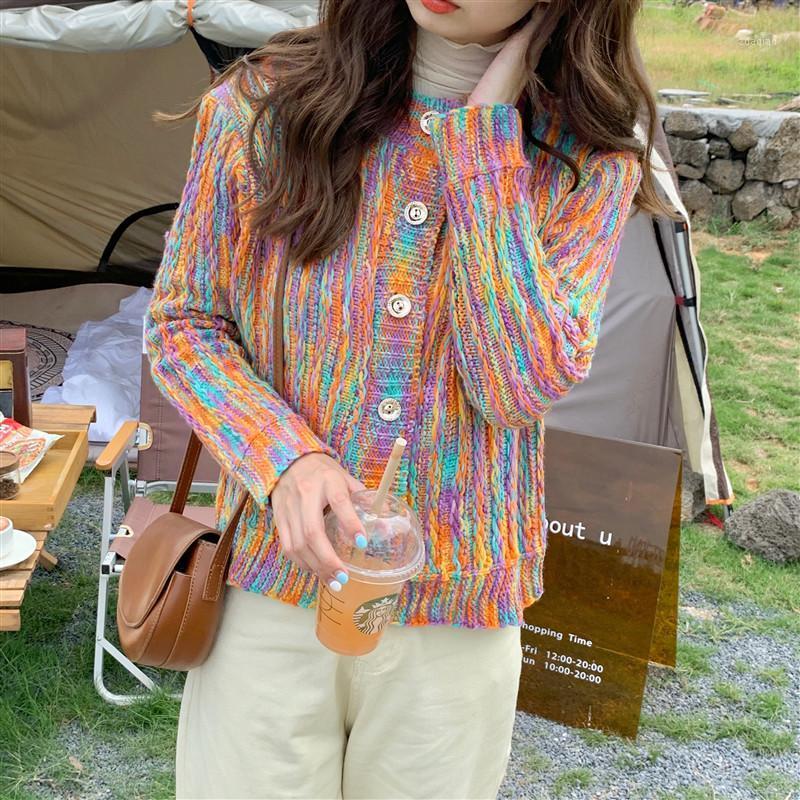 Rainbow Sweater Cardigan For Women Korean Cute Short Cardigan Long Sleeve Knitted Tops1, Multi
Rainbow Sweater Cardigan For Women Korean Cute Short Cardigan Long Sleeve Knitted Tops1, Multi