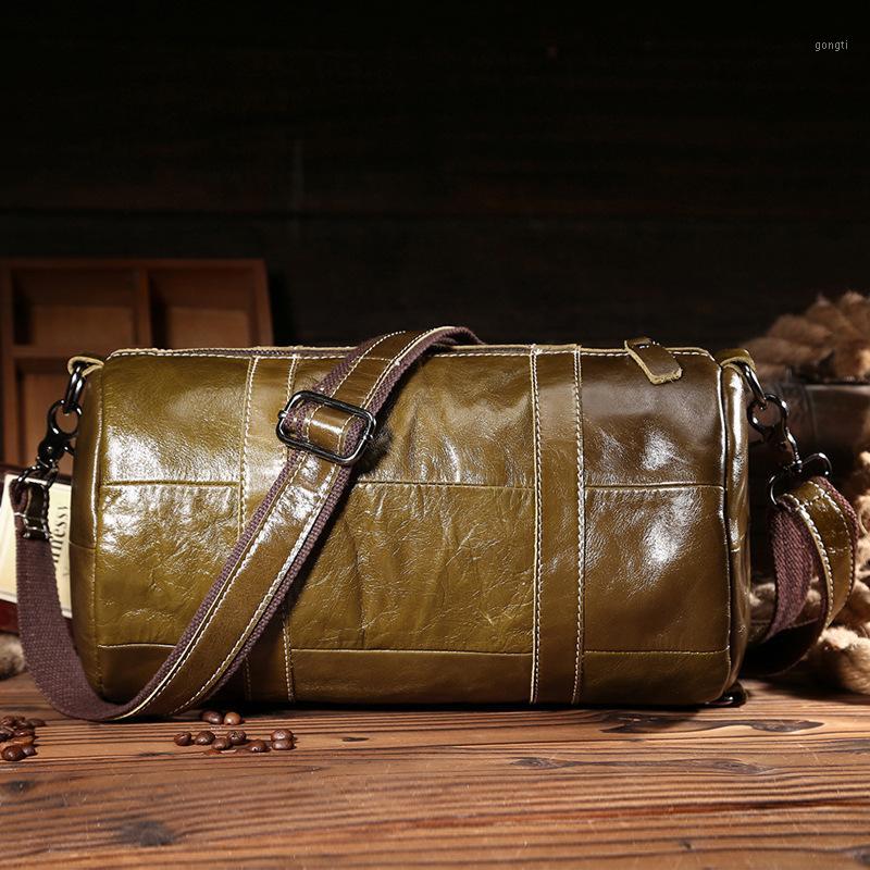 New Genuine Leather Cylinder Bag Cow Leather Casual Shoulder Bag Trendy Oil Wax Messenger Unisex Outing Travel1, As show
New Genuine Leather Cylinder Bag Cow Leather Casual Shoulder Bag Trendy Oil Wax Messenger Unisex Outing Travel1, As show
