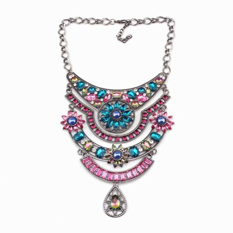 New Arrival Design Fashion Brand Crystal Necklace for Women Big Chunky Pendant Chain Statement Flower Necklaces Jewelry
New Arrival Design Fashion Brand Crystal Necklace for Women Big Chunky Pendant Chain Statement Flower Necklaces Jewelry